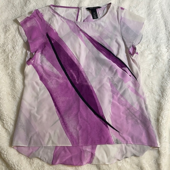 White House‎ Black Market Purple Top - Picture 1 of 6